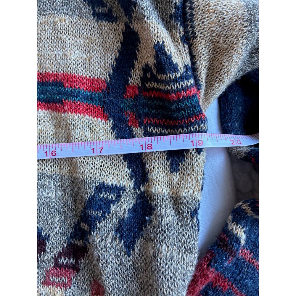 VTG Denim and Supply Sweater Women S Western Tribal Aztec Cowgirl 100% Cotton - Picture 10 of 13